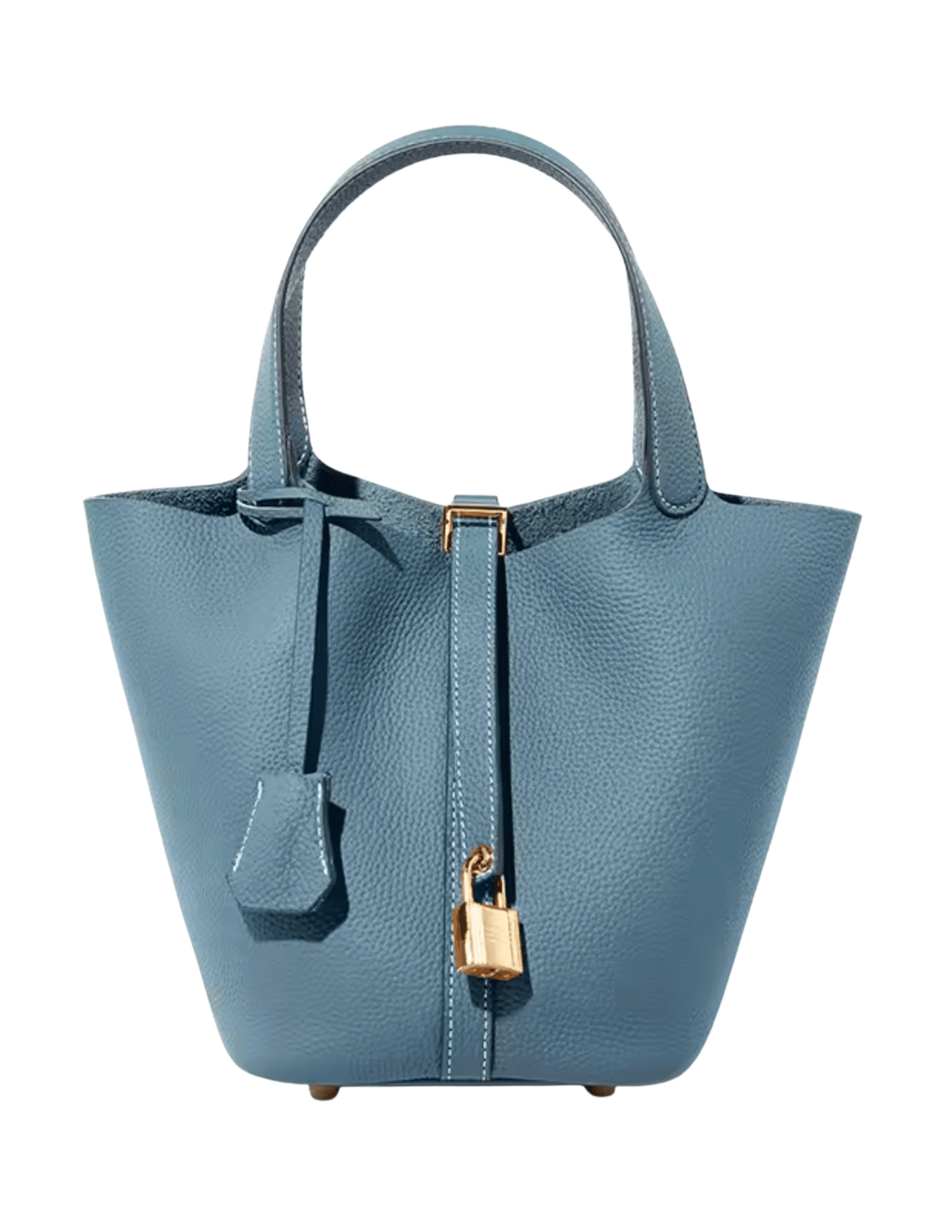 Austin Blaze Pippa Leather Basket Bag in Mist Blue