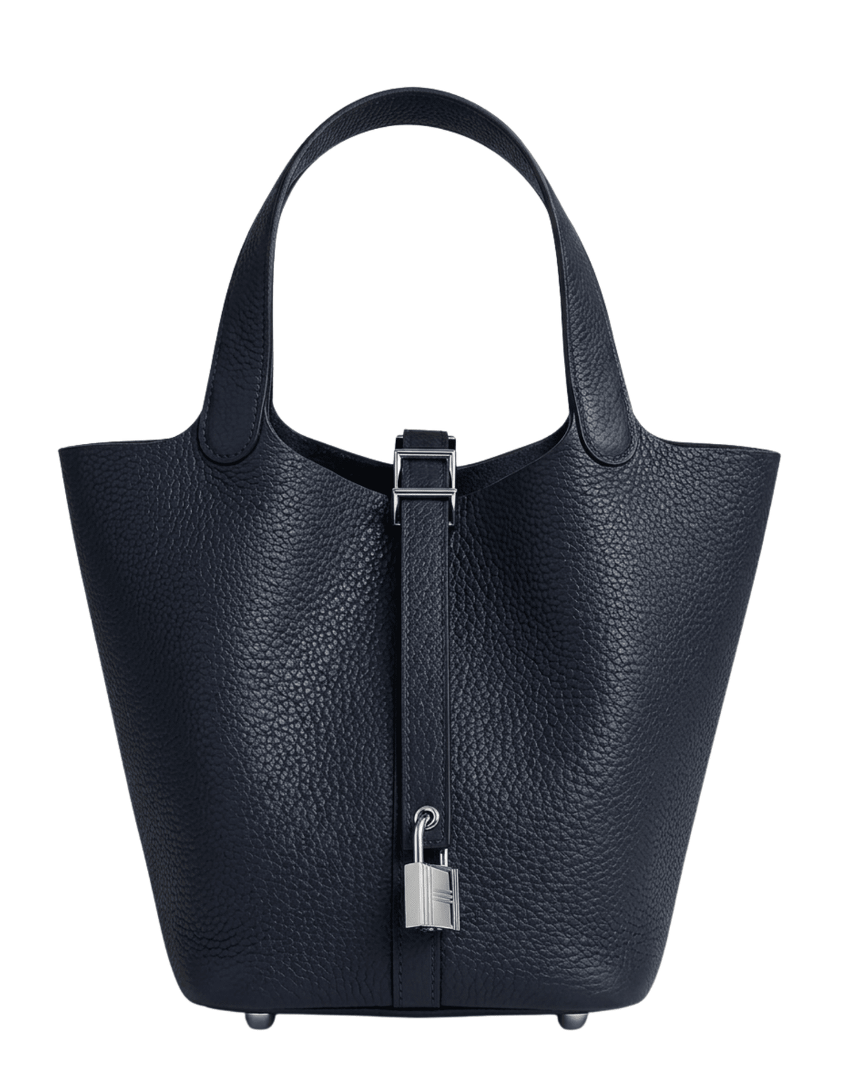 Austin Blaze Pippa Leather Basket Bag in Navy