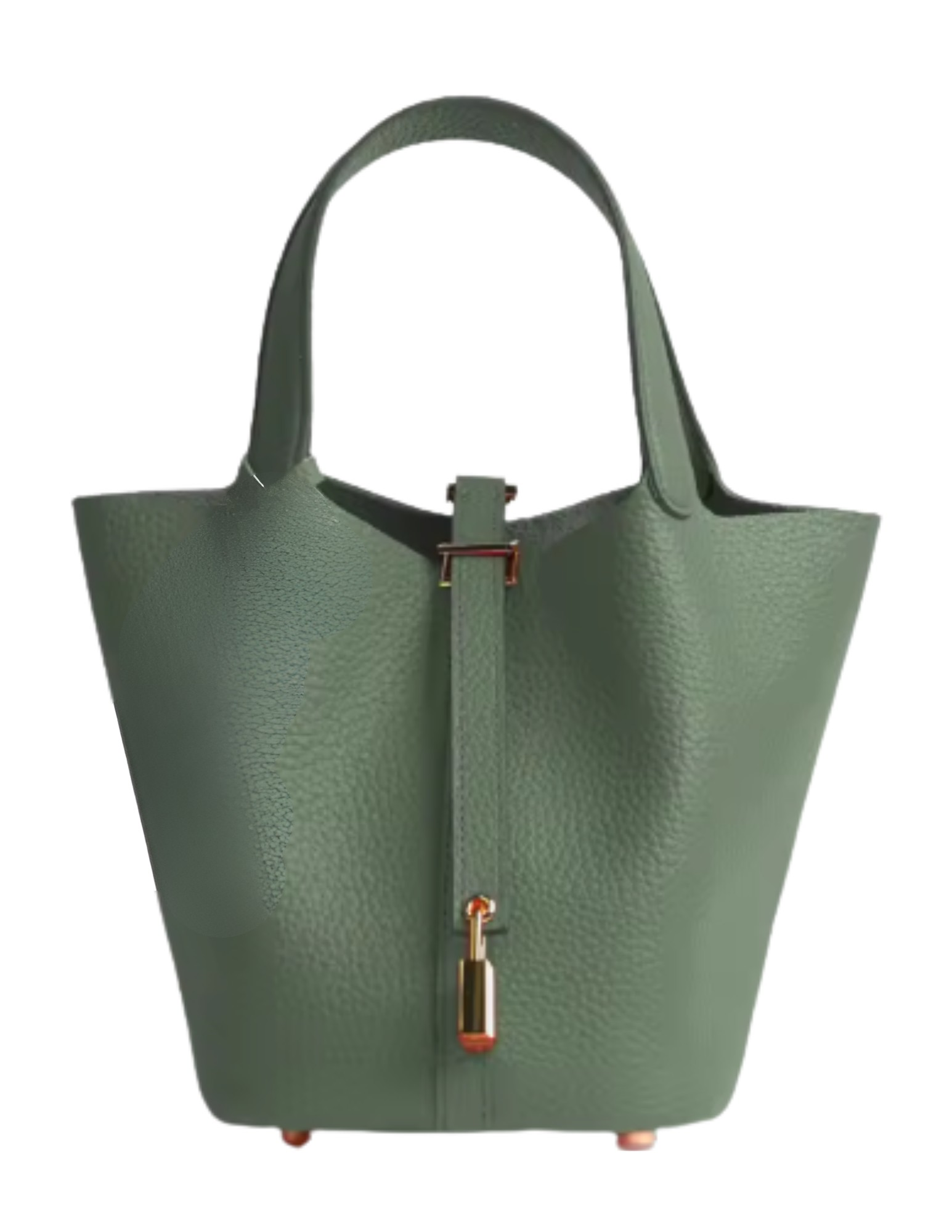 Austin Blaze Pippa Leather Basket Bag in Sage Green