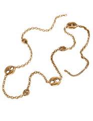 Austin Blaze Tilly Chain Necklace in gold flat