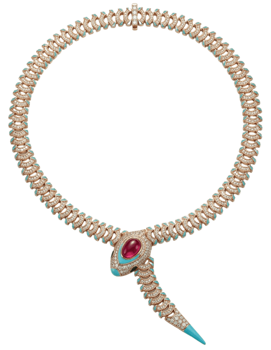 Austin Blaze Venom Embellished Necklace in Pink Multi
