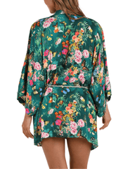 Back view of L’AGENCE Caterina Butterfly Print Kimono