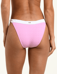 Back view of L'AGENCE Jean Color-Black Jean Bikini Bottom in Blush