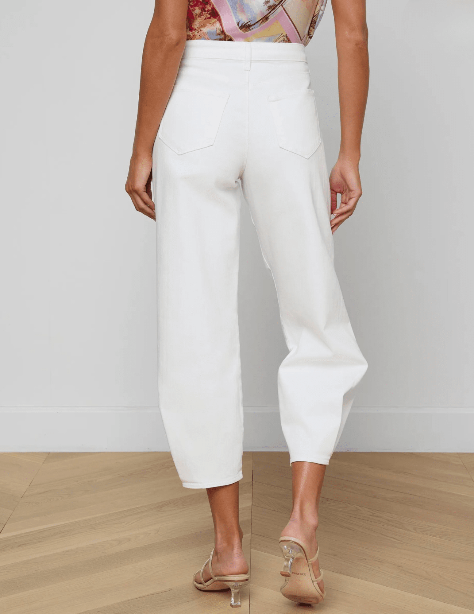 Back view of L’AGENCE Krista High-Rise Barrel Leg Jean