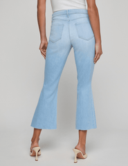 Back view of view of L'AGENCE Kendra High Rise Crop Flare Jean in Bayridge