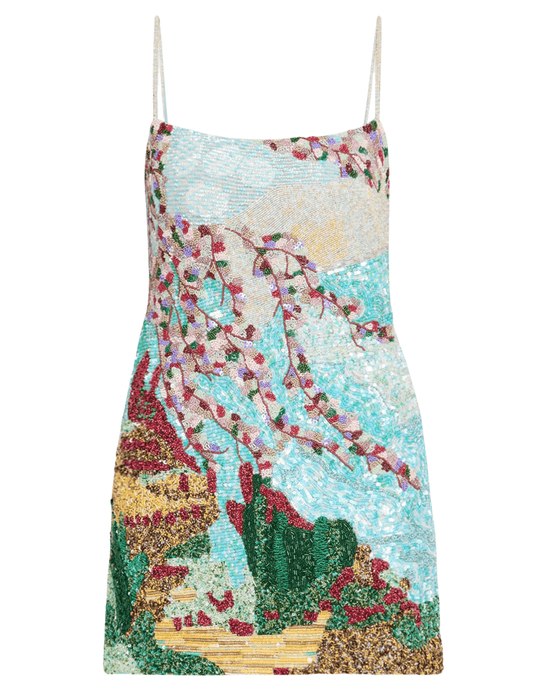 Cult Gaia - Cult Gaia Bebe Hand Beaded Mini Dress - Buy Online