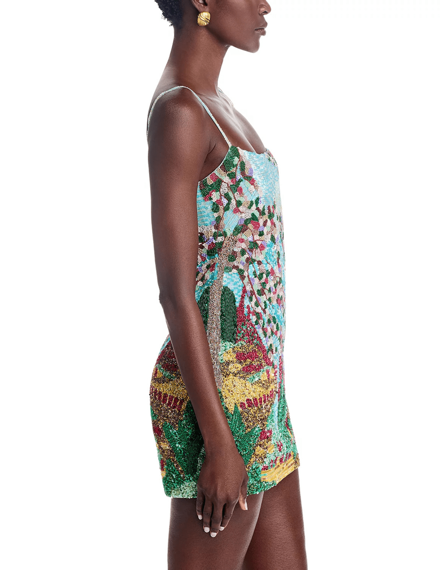Cult Gaia - Cult Gaia Bebe Hand Beaded Mini Dress - Buy Online