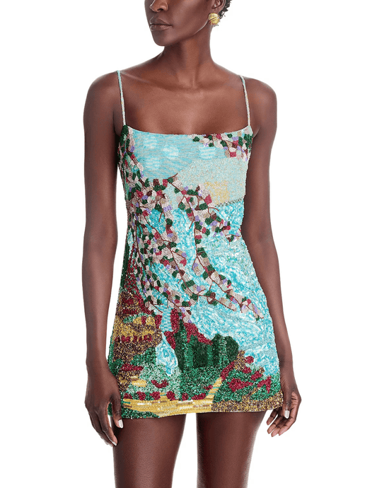 Cult Gaia - Cult Gaia Bebe Hand Beaded Mini Dress - Buy Online