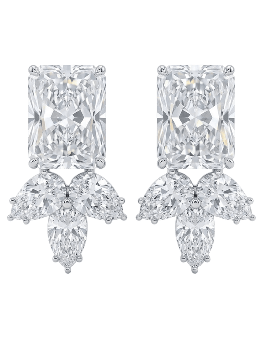 Fleur de Camélia Barry CZ Earrings
