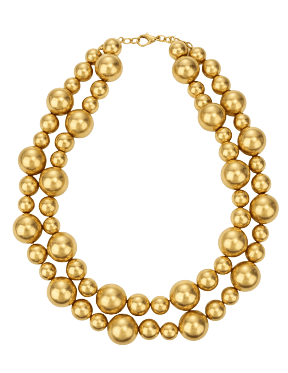 Fleur de Camélia Jasper Oversized Necklace in Gold