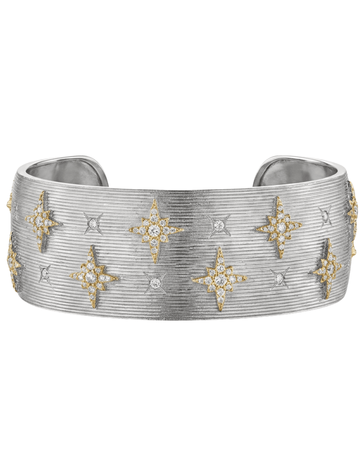 Fleur de Camélia Mia Textured Bangle in Silver