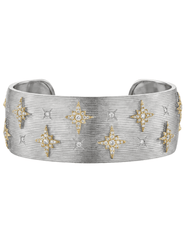 Fleur de Camélia Mia Textured Bangle in Silver