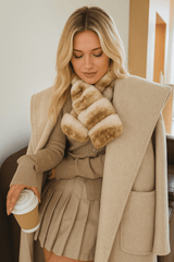  Rex Shawl Scarf ivory tan