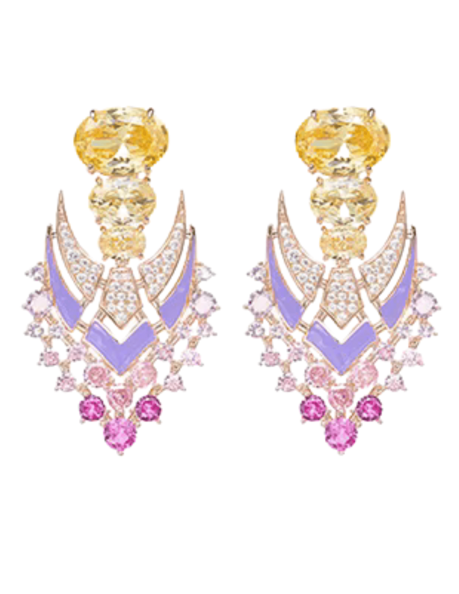 Fleur de Camélia Yara Rhinestone Earrings