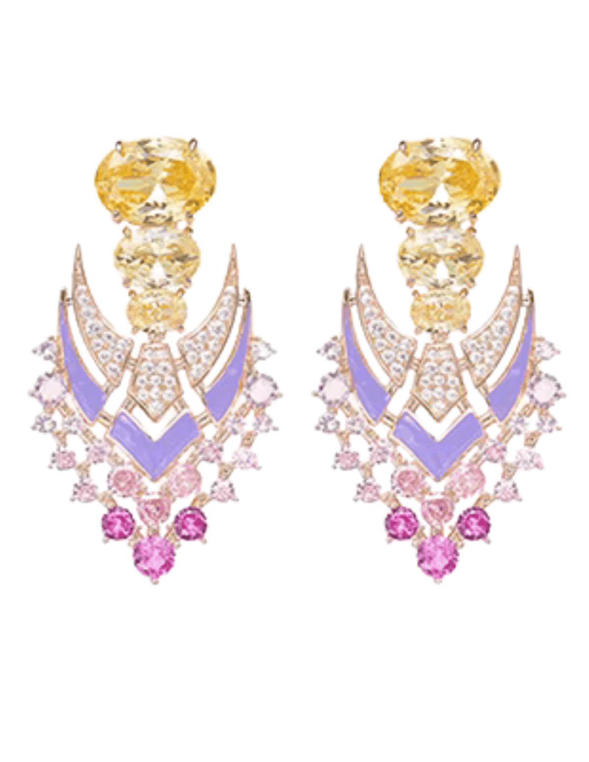 Fleur de Camélia Yara Rhinestone Earrings