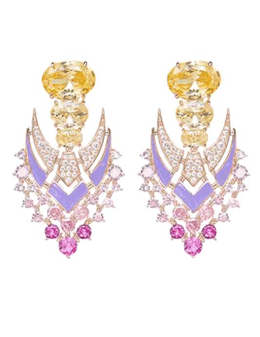 Fleur de Camélia Yara Rhinestone Earrings
