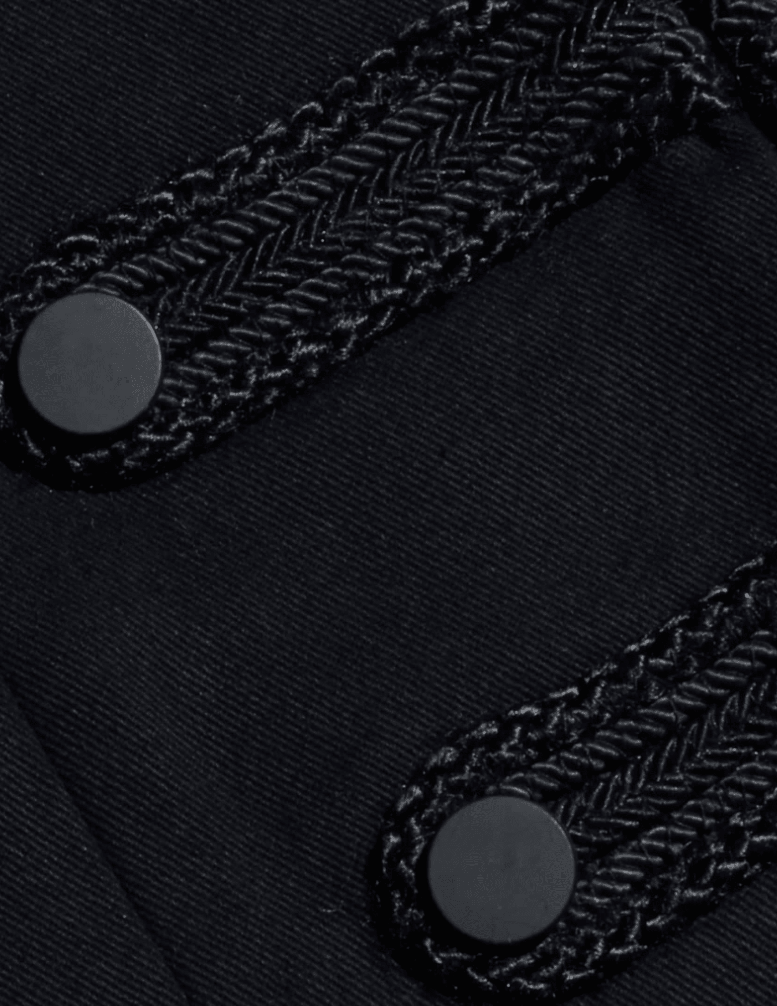 Frong closures of L'AGENCE Victory Military Jacket in black