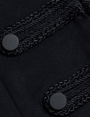 Frong closures of L'AGENCE Victory Military Jacket in black