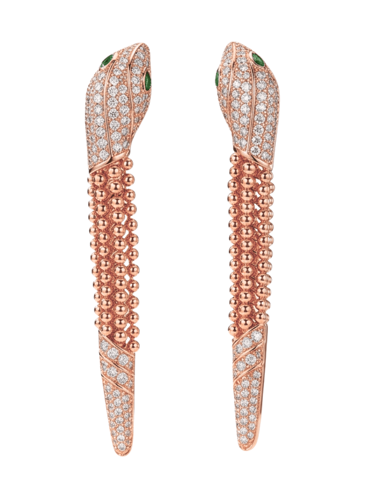 Austin Blaze Venom II Embellished Earrings in Rose Gold