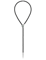PRE-ORDER-Austin Blaze Paola Long Serpent Lariat Necklace in Black