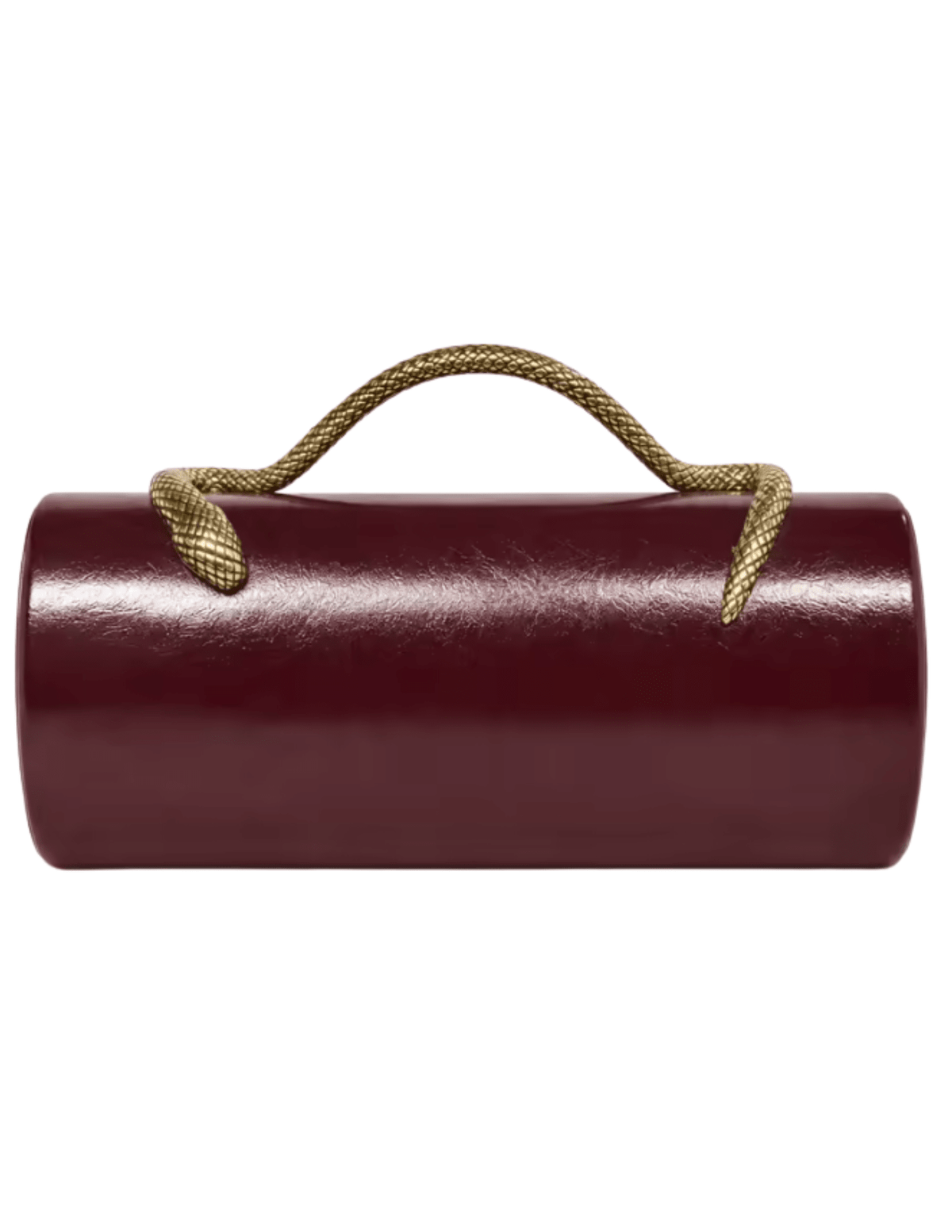 Austin Blaze Irisa Serpent Leather Clutch in Merlot