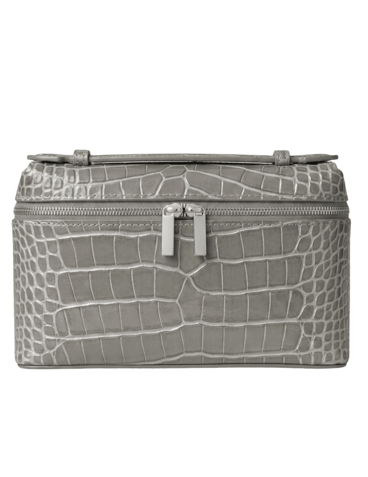 PRE-ORDER-Bryony Salina Croc Embossed Handbag in Grey