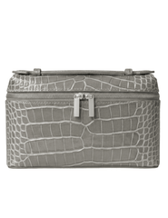 PRE-ORDER-Bryony Salina Croc Embossed Handbag in Grey