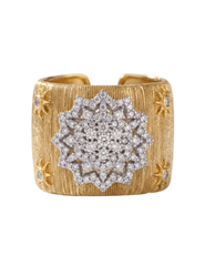 PRE-ORDER-Fleur de Camélia Addison Two-Tone Textured Ring in Gold