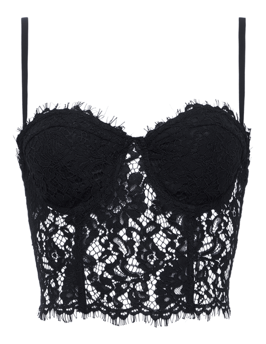  Raquel Lace Bustier with concealed zipper closure