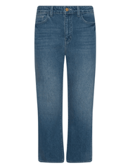 L'AGENCE June High Rise Cropped Stovepipe Jean in Fresno front view