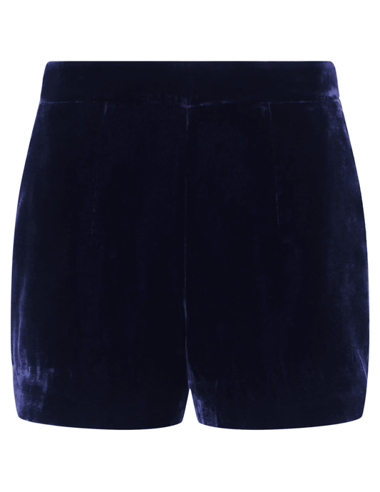 L'AGENCE Ashton Velvet Short in Midnight