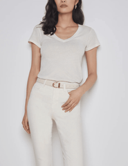 L'Agence - L'Agence Becca V-Neck Tee - Buy Online