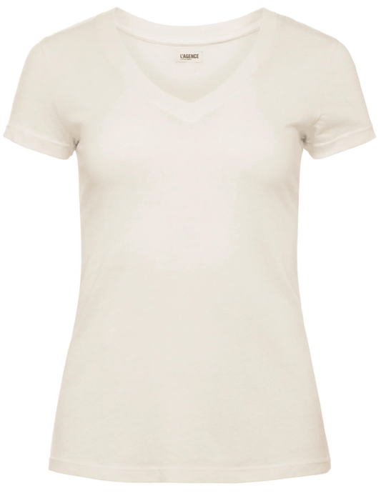 L'Agence - L'Agence Becca V-Neck Tee - Buy Online