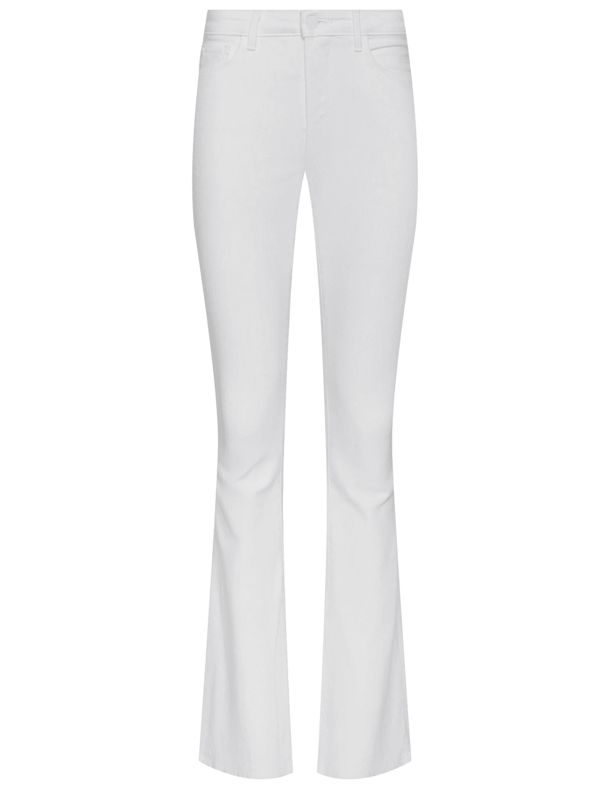 L'AGENCE Cara Low-Rise Bootcut Jeans in Blanc