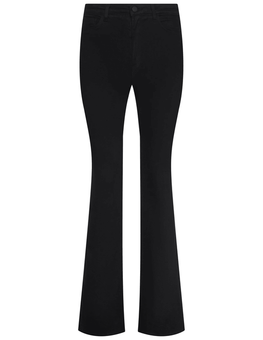 L’AGENCE Cara Low-Rise Bootcut Jeans in Noir