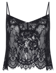 L'AGENCE Caylee Lace Cami in Black