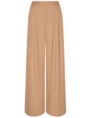 L'AGENCE Chelsy Wide Leg Pant in Dark Macchiato