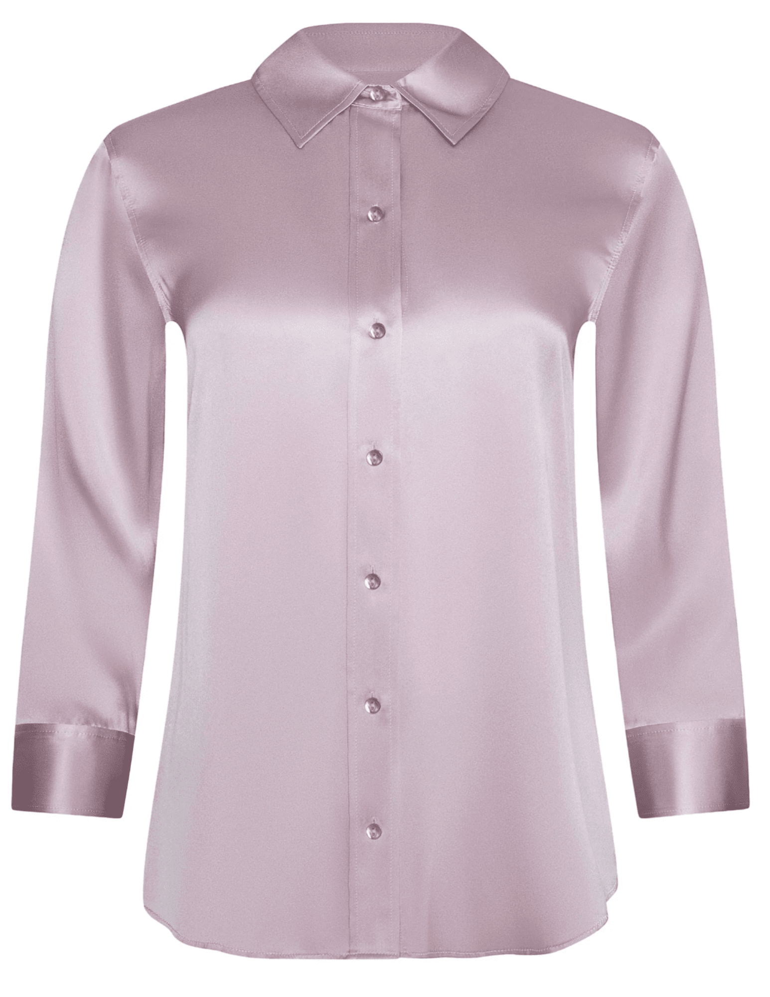 L’AGENCE Dani Three Quarter Sleeve Blouse in Icy Lilac