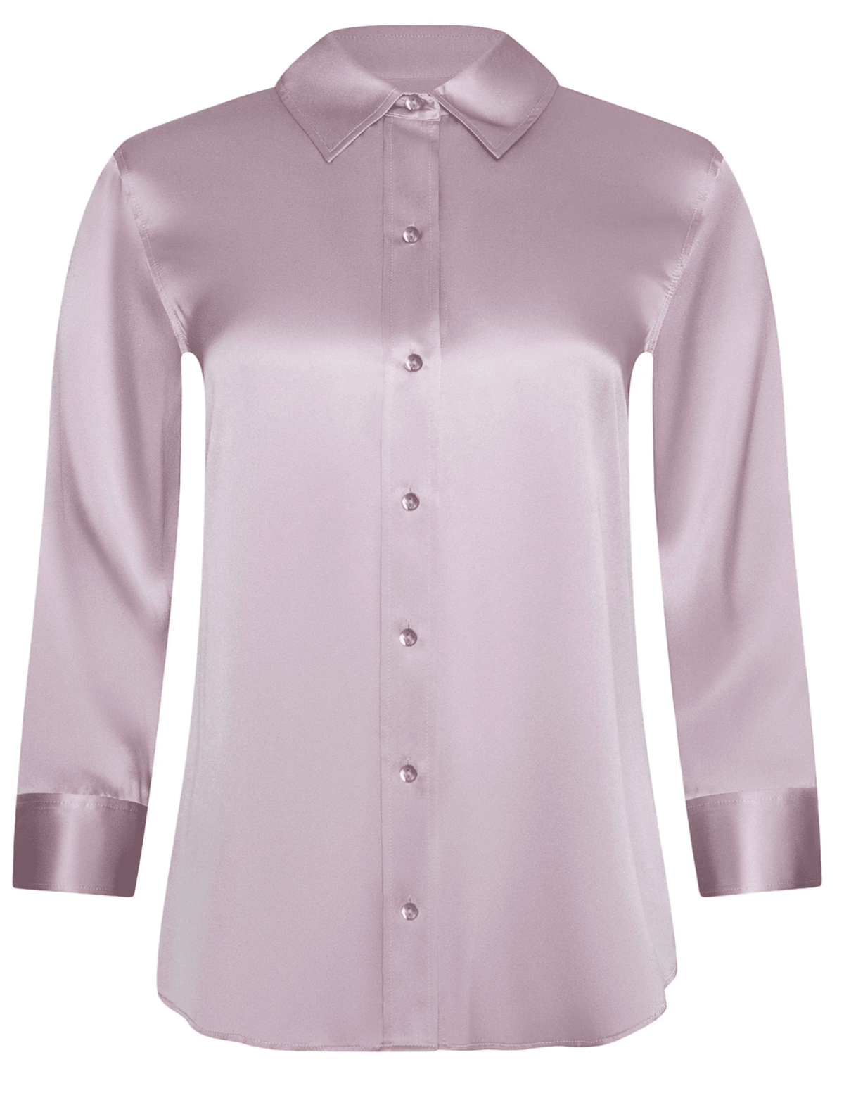L’AGENCE Dani Three Quarter Sleeve Blouse in Icy Lilac