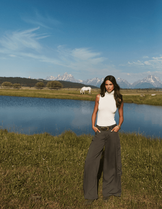 L'AGENCE Isolde Cargo Pants in Ash Olive