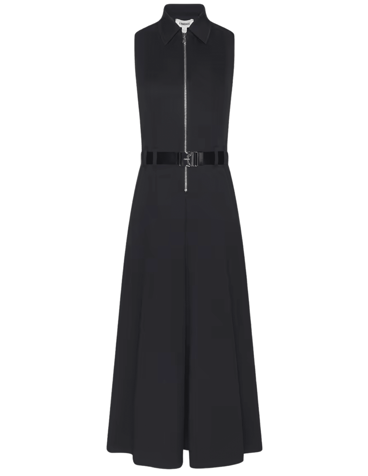 L'AGENCE Kolton Midi Dress in Black