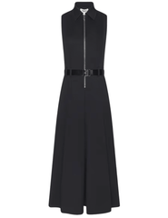 L'AGENCE Kolton Midi Dress in Black