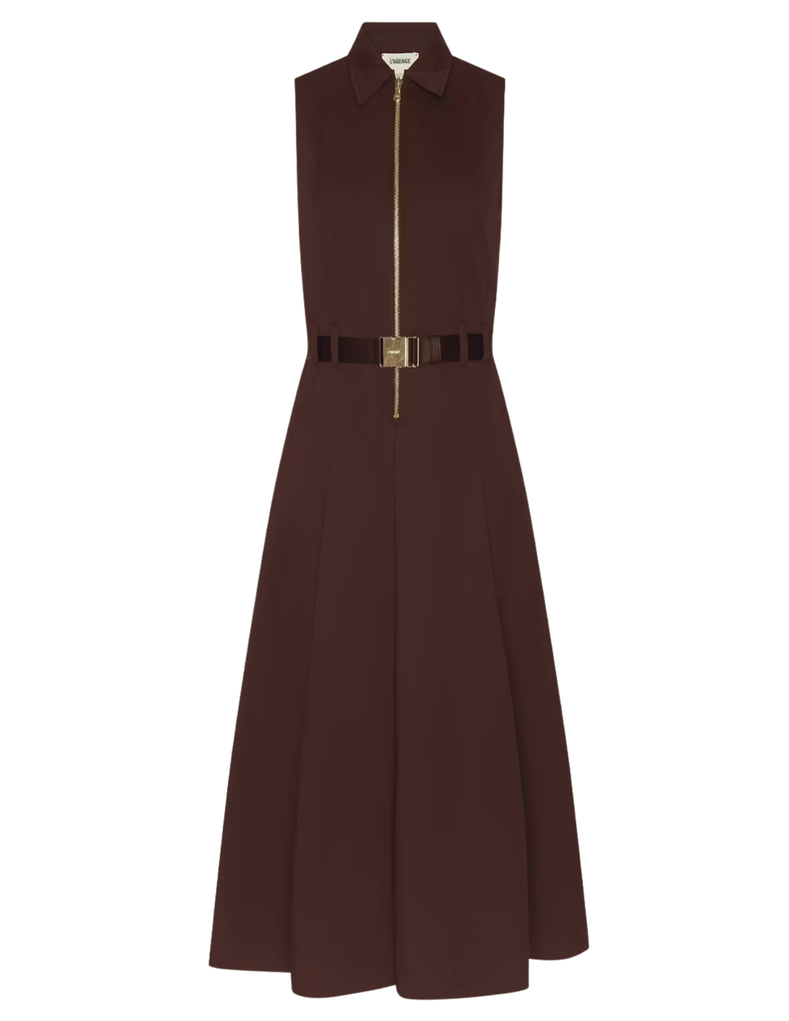 L'AGENCE Kolton Midi Dress in Dark Java
