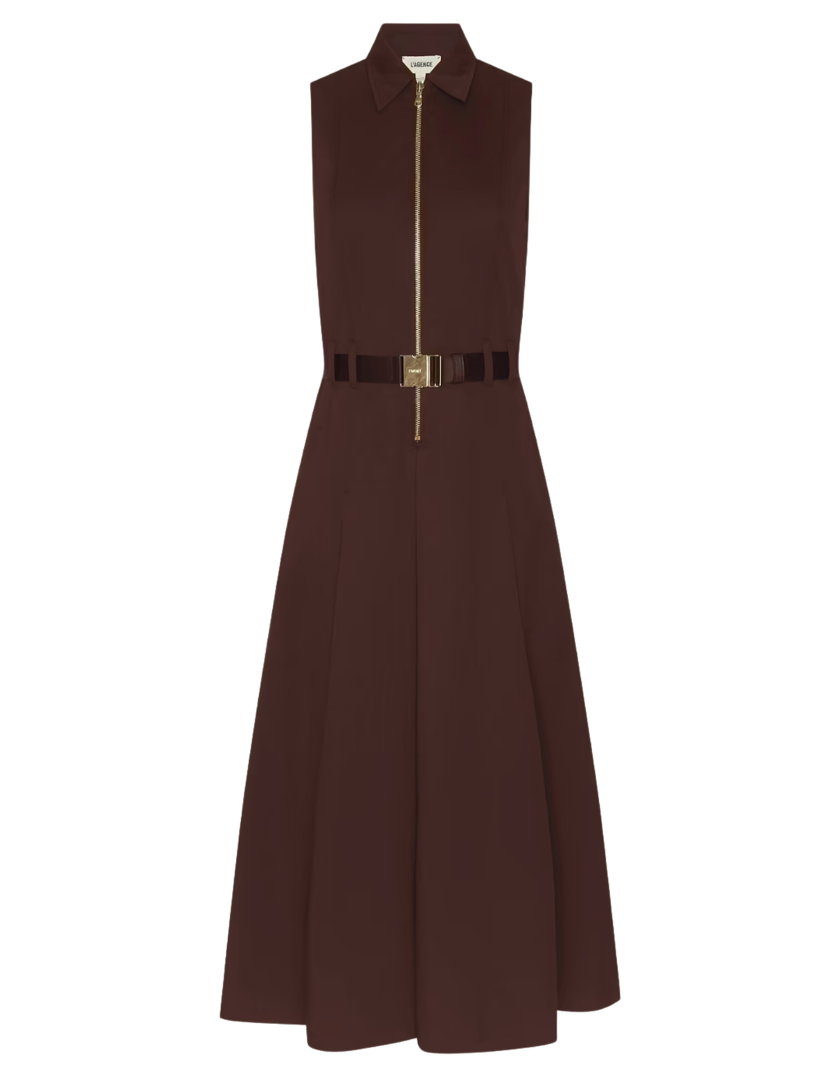 L'AGENCE Kolton Midi Dress in Dark Java