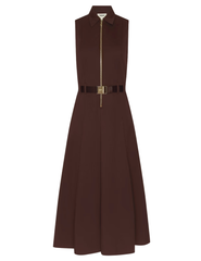 L'AGENCE Kolton Midi Dress in Dark Java