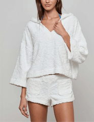 L’AGENCE Lee Terry Cropped Hooded Poncho