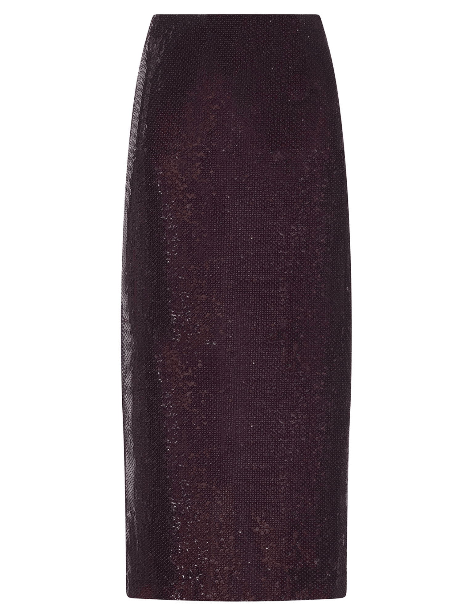 L’AGENCE Makena Sequin Pencil Skirt in Dark Espresso
