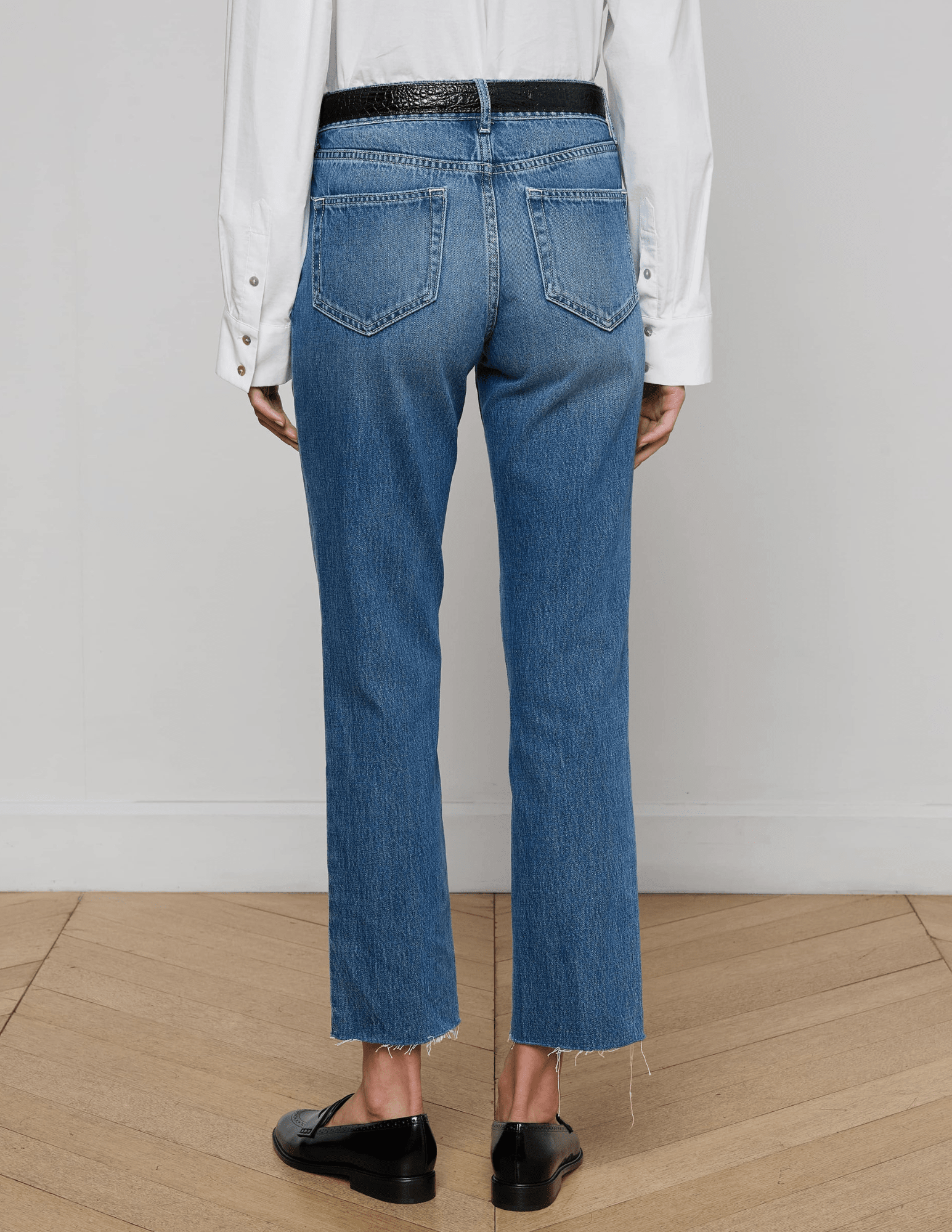 L'AGENCE Milana Low-Rise Straight Leg Jeans back