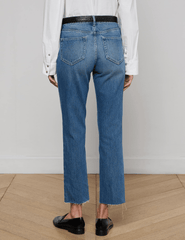 L'AGENCE Milana Low-Rise Straight Leg Jeans back
