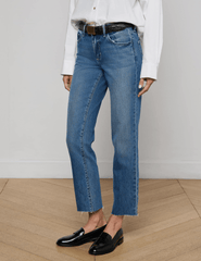 L'AGENCE Milana Low-Rise Straight Leg Jeans side view